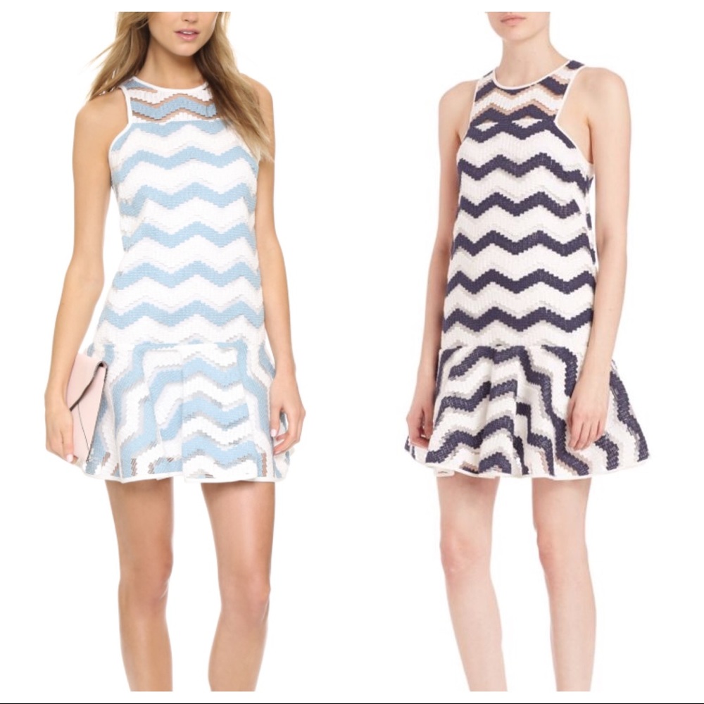 IN SEARCH OF: Milly chevron Jillian dress size 0